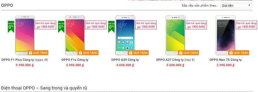 Mua Oppo chính hãng giá rẻ tại CellphoneS
