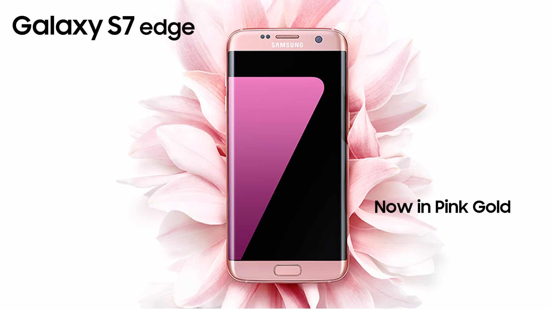 Samsung Galaxy S7 edge pink