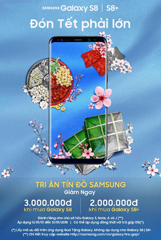 Galaxy S8 giảm tới 5 triệu tại CellphoneS