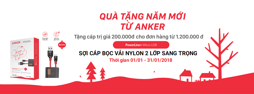 Quà tặng độc quyền từ Anker khi mua phụ kiện Anker tại CellphoneS