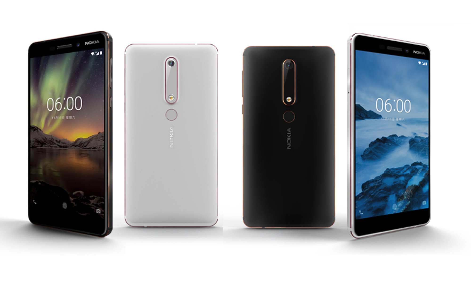 Nokia 6 thế hệ thứ 2 sẽ có hai phối màu cơ bản là Đen và Trắng
