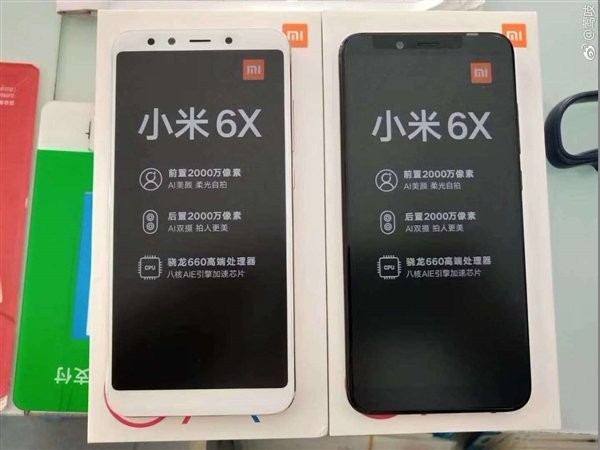 Mặt trước của Mi 6X xác nhận máy sẽ có camera 20MP ở cả mặt trước và sau