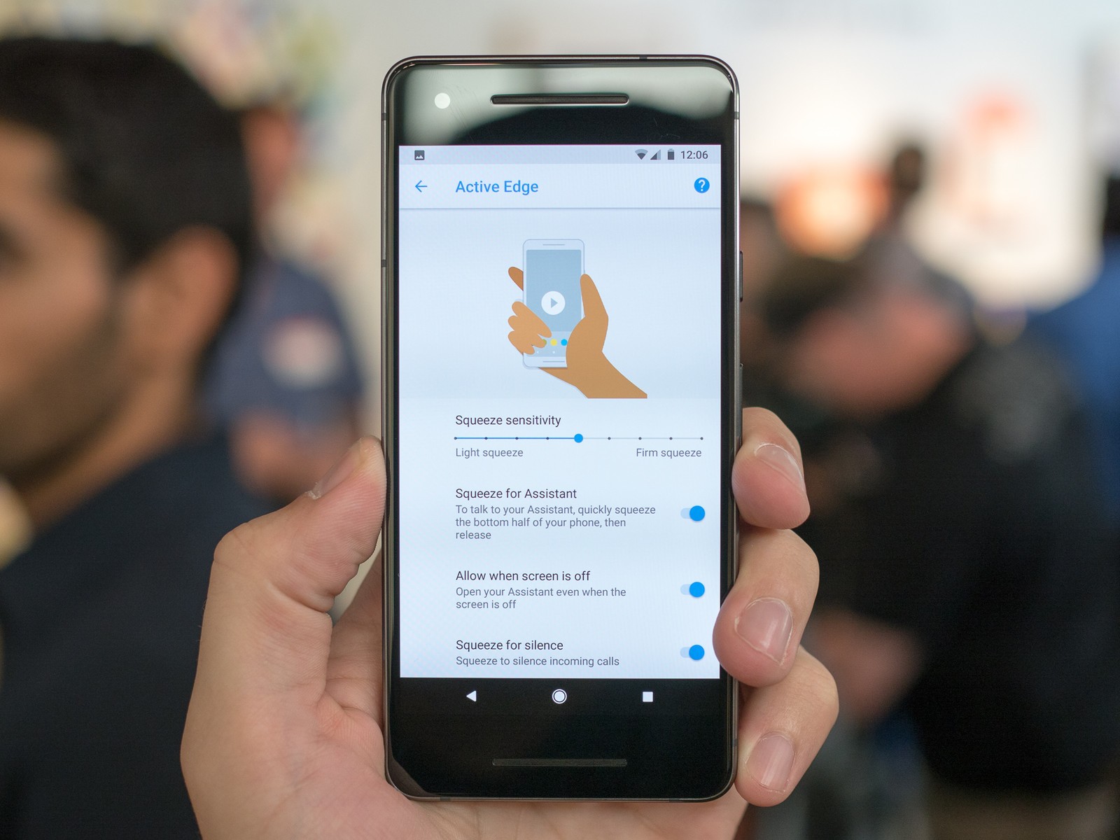 Active Edge trên Pixel 3 sẽ cho phép tùy chỉnh chức năng được kích hoạt sau khi 
