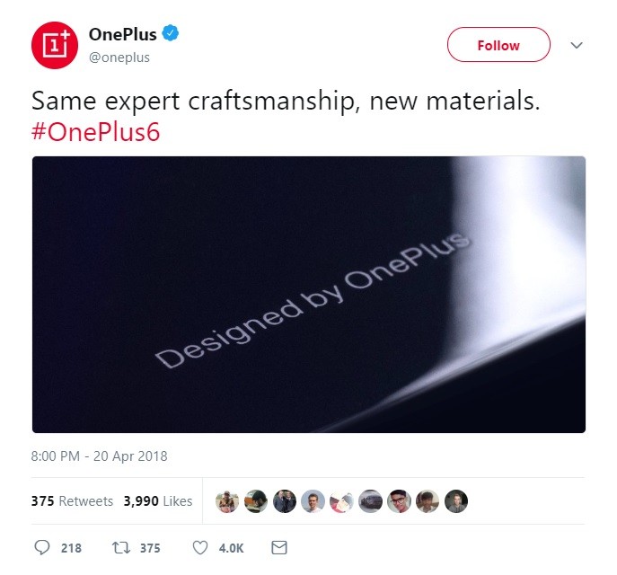 OnePlus tiết lộ OnePlus 6 sẽ có mặt lưng bằng kính