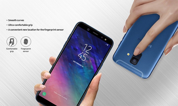 Galaxy A6/A6+ với thiết kế được hoàn thiện từ kim loại nguyên khối