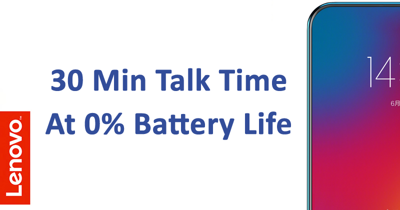 Viên pin của máy có thể cung cấp thời lượng gọi thoại lên đến 30 phút kể cả khi ở mức 0%