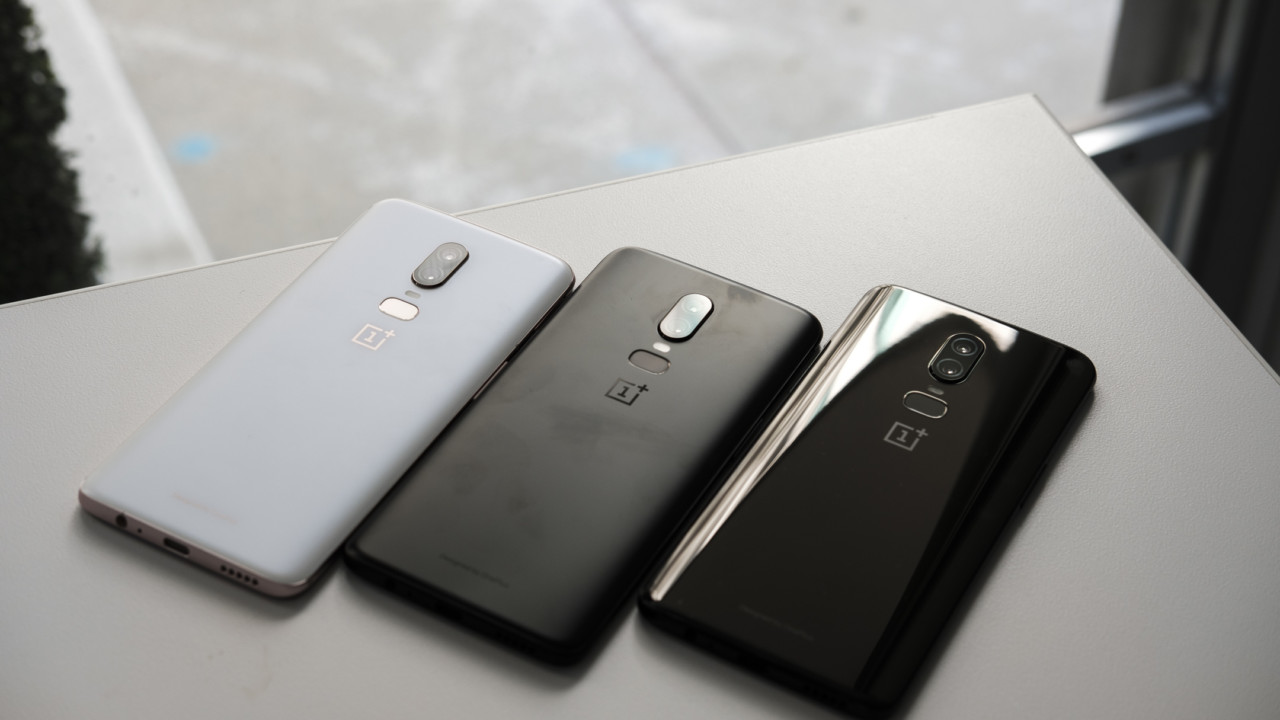 3 tùy chọn màu sắc của OnePlus 6