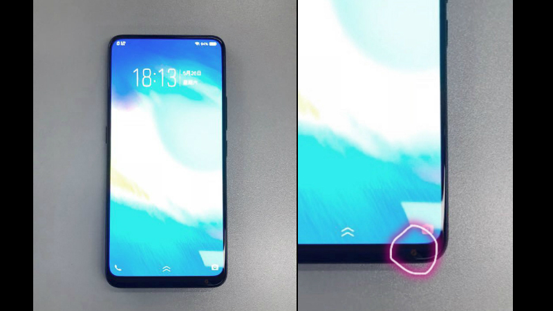 Phiên bản sử dụng chip Snapdragon 710 có thể sẽ có camera selfie đặt ở vị trí giống trên các thiết bị Mi MIX đến từ Xiaomi