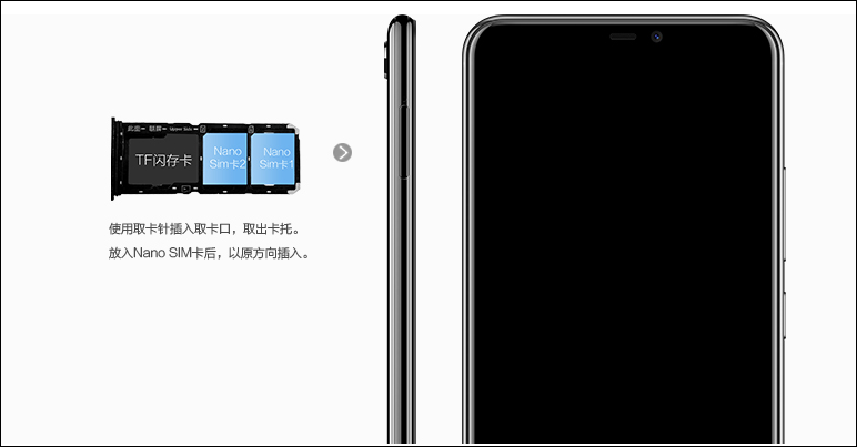 Máy hỗ trợ 2 sim và 1 thẻ nhớ riêng biệt