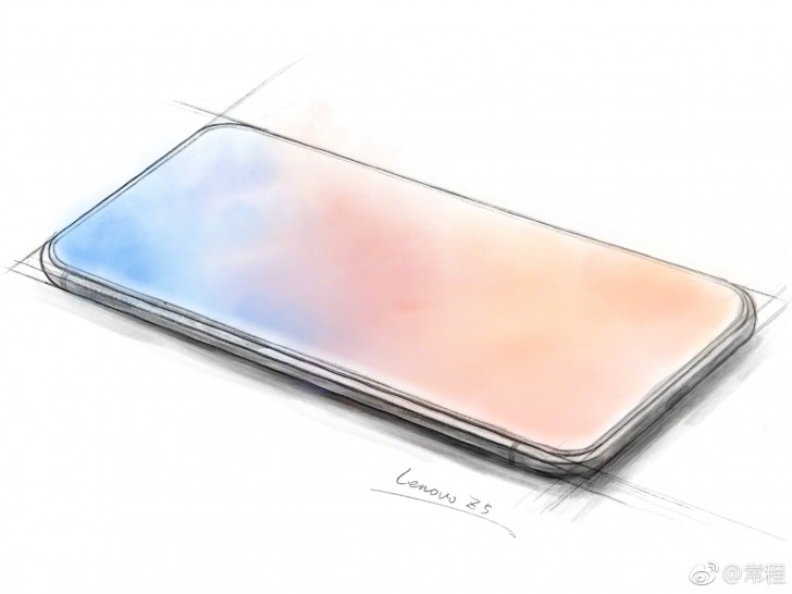 Bản phác thảo cho thấy thiết kế tổng quan của Lenovo Z5