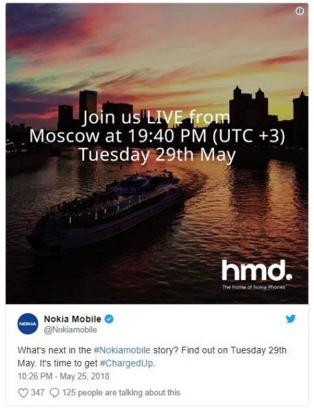Nokia nhá hàng sự kiện mới vào ngày 29/5 cùng hastag #ChargedUp đầy ẩn ý