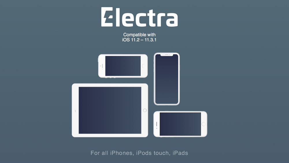 Công cụ jailbreak do team Electra phát hành hỗ trợ các phiên bản iOS từ 11.2 đến 11.4 Beta 3