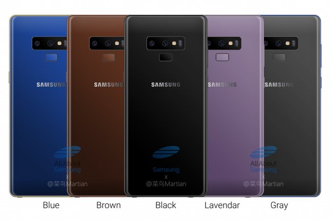 Galaxy Note 9 với đa dạng các tùy chọn màu sắc mới