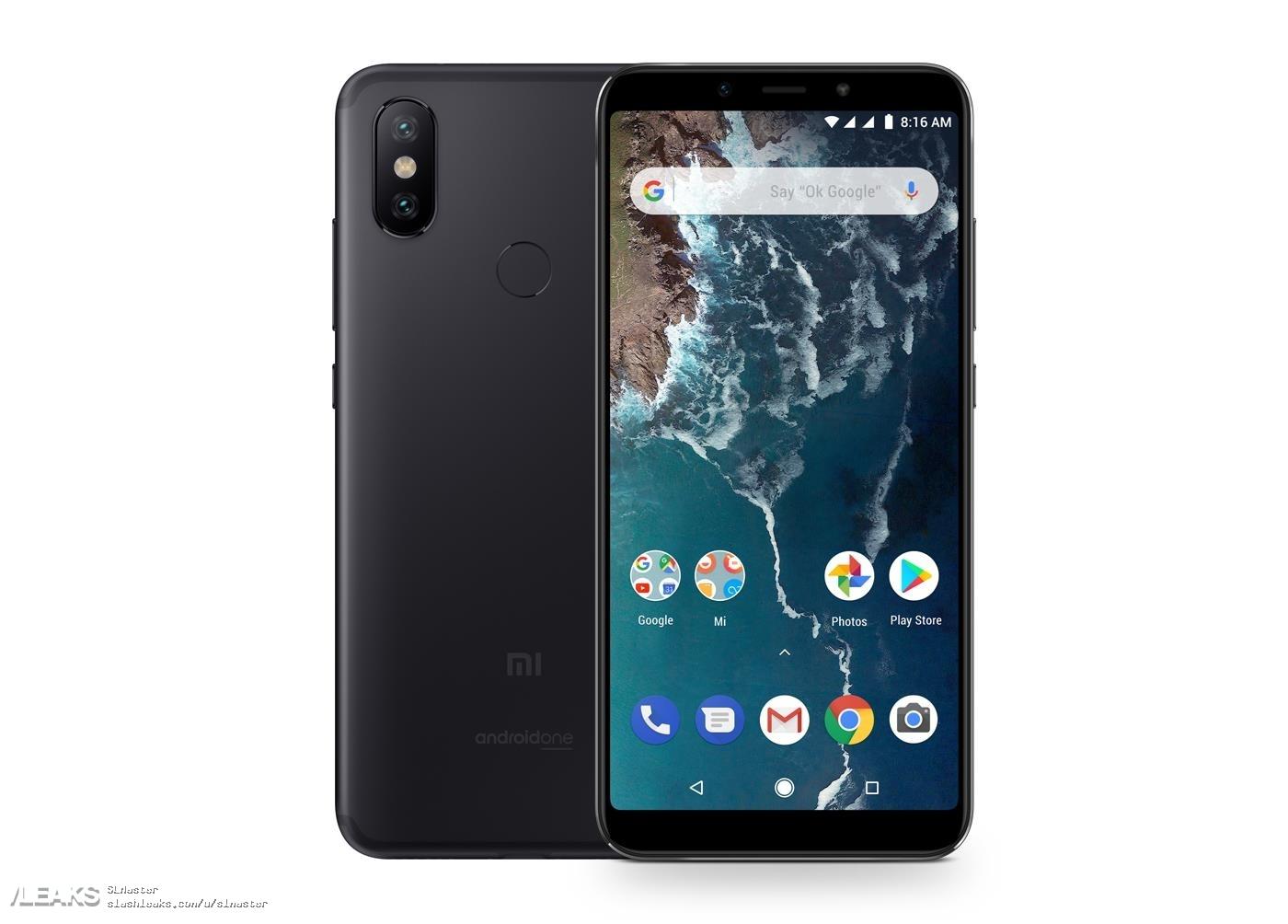 Rò rỉ các hình ảnh render và thông số cấu hình chi tiết của Xiaomi Mi A2