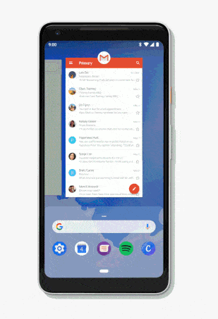 Thao tác cử chỉ với phím điều hướng mới trên Android P