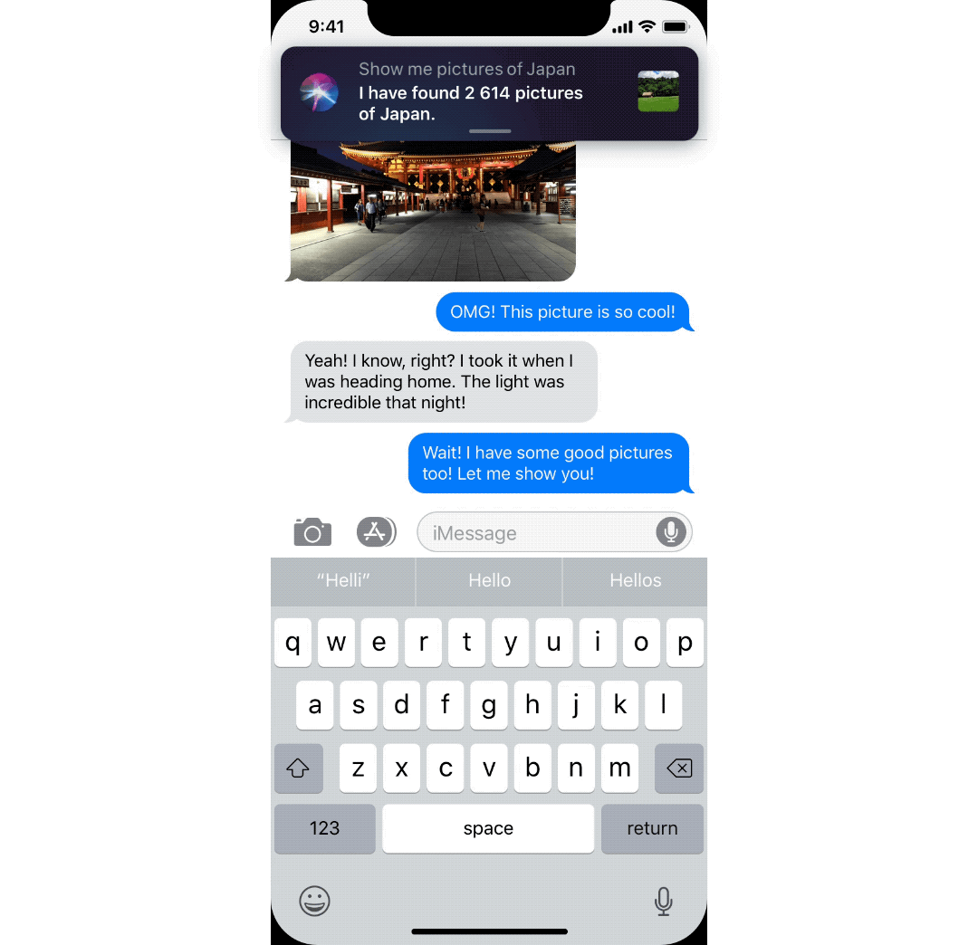 Sử dụng các kết quả trước đó của Siri vào trong các ứng dụng khác