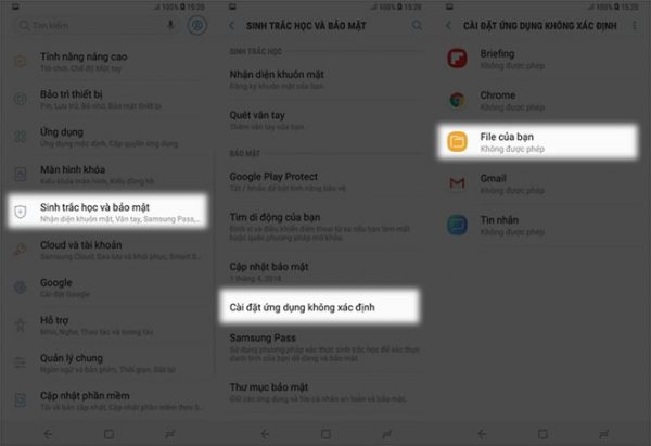 Cài đặt các File vừa tải