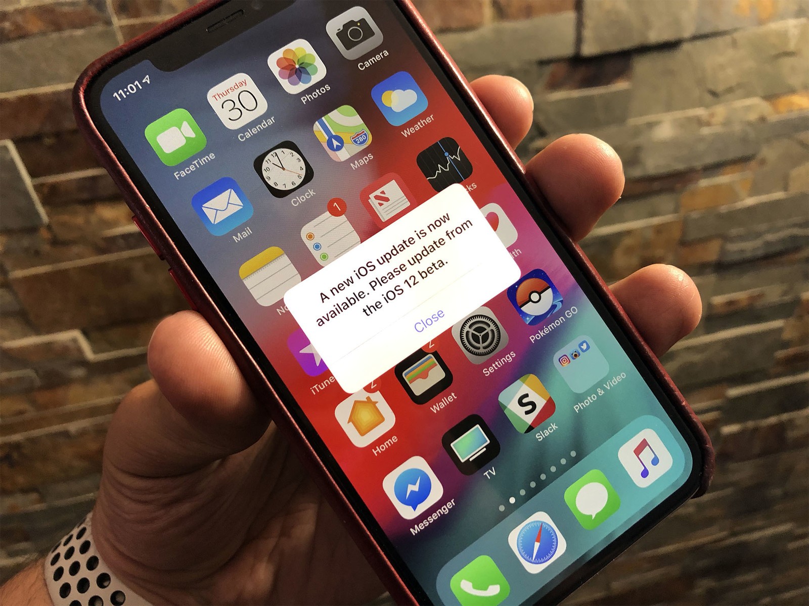 Thông báo cập nhật khó chịu trên bản iOS 12 Beta 11
