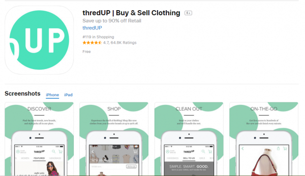 Ứng dụng ThredUp cho iOS
