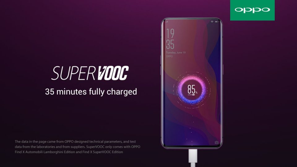 SuperVOOC của OPPO hiện đang dẫn đầu về tốc độ sạc trên chiếc Find X
