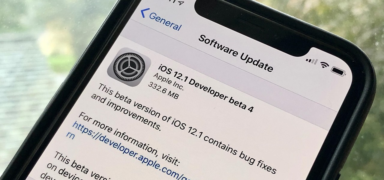 Apple phát hành iOS 12.1 Beta 4