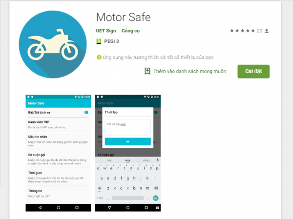 Motor Safe - Ứng dụng tốt nhất giúp bạn an toàn hơn khi lái xe.
