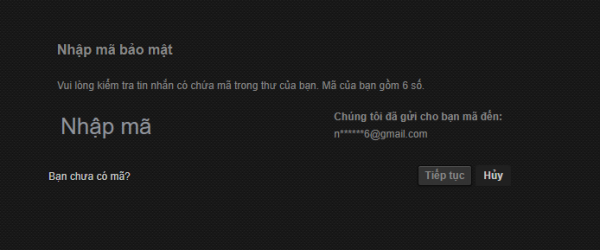 Nhập mã bảo mật mà Facebook đã gửi cho bạn.