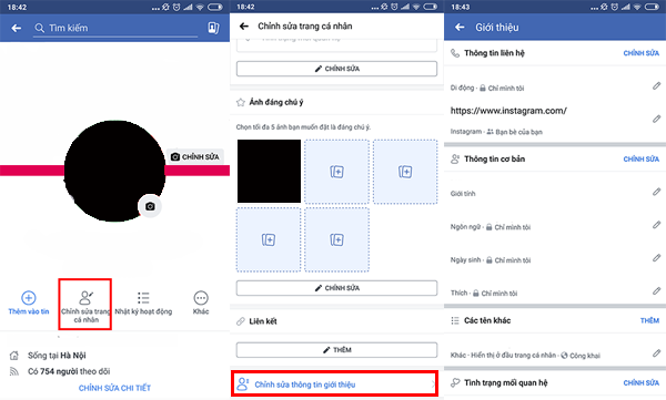 Ẩn bớt các thông tin cá nhân trên Facebook.