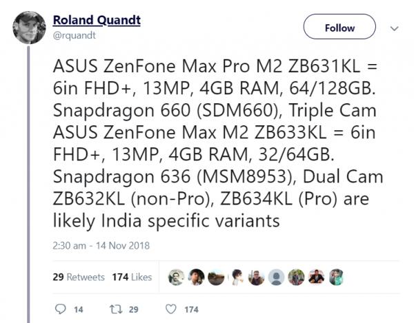 Asus Zenfone Max Pro M2 sẽ được trang bị cụm 3 camera sau?