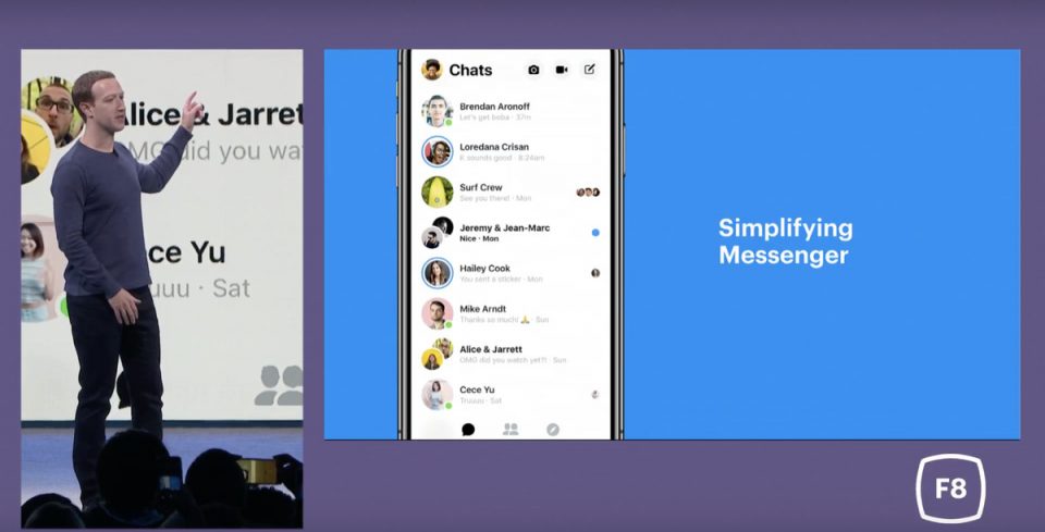 Facebook giới thiệu giao diện mới của Messenger tại sự kiện F8