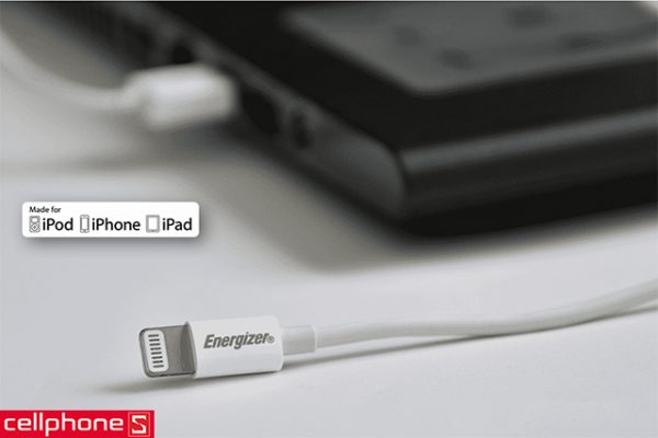 Cáp Energizer Hightech Lightning 2m C11UBLIKWH4.