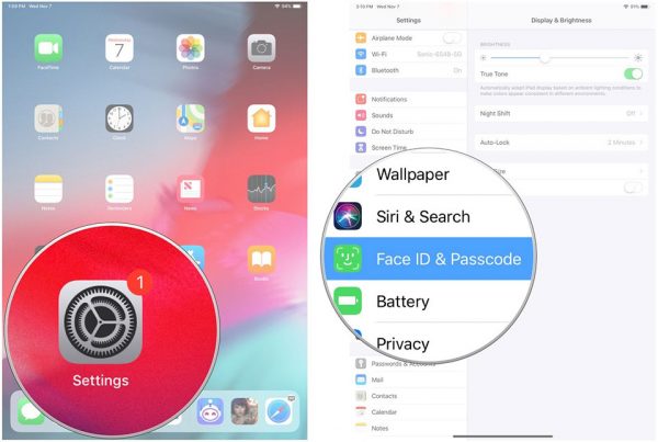 Khởi chạy ứng dụng Settings trên iPad Pro 2018 của bạn.