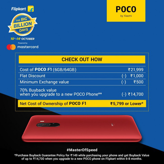 Hình ảnh trên Flipkart tiết lộ sự xuất hiện của Pocophone F2 trong tương lai