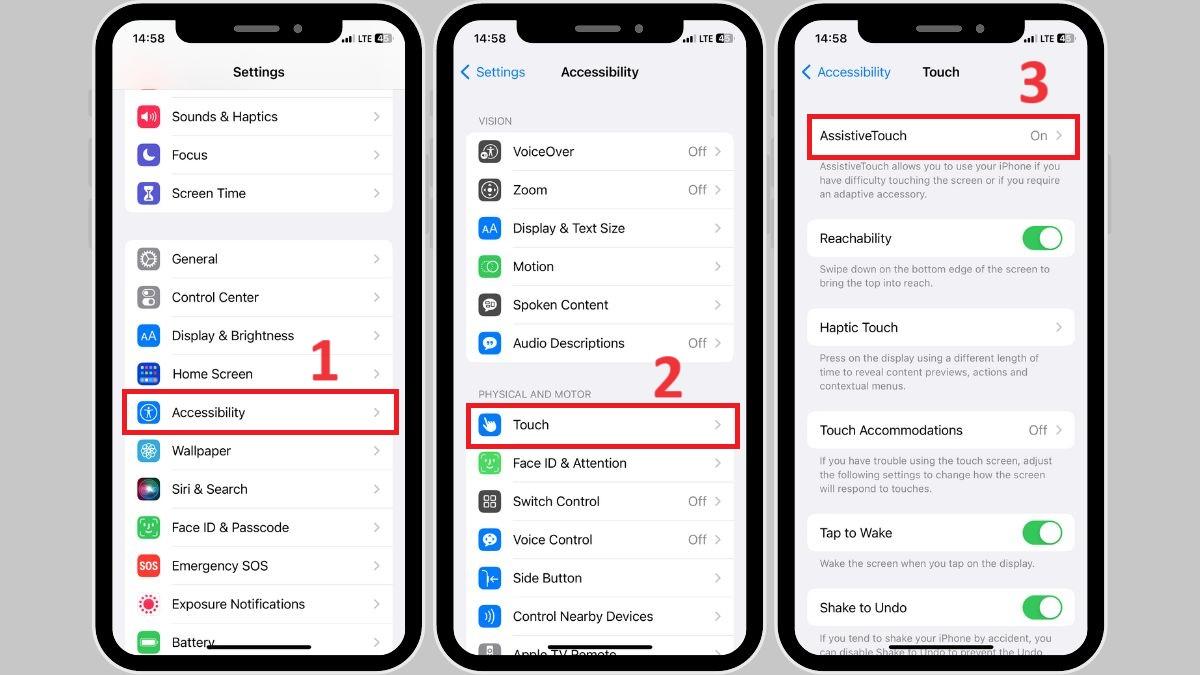 Cách bật Haptic Touch trên iPhone
