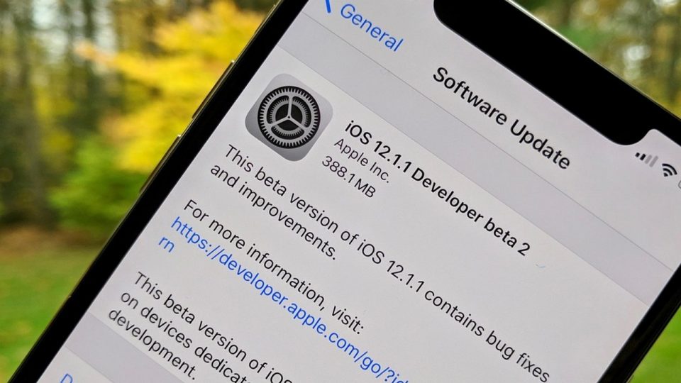 Apple phát hành iOS 12.1.1 Beta 2