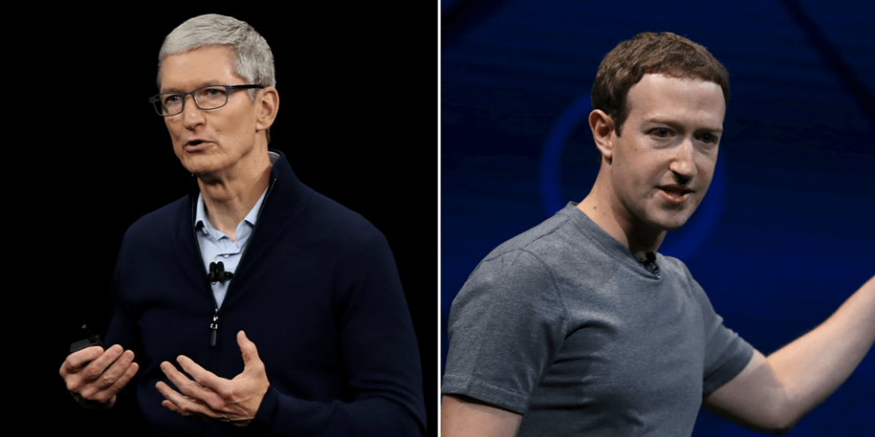 Bị Tim Cook chỉ trích, Mark Zuckerberg cấm các quan chức cấp cao của Facebook dùng iPhone