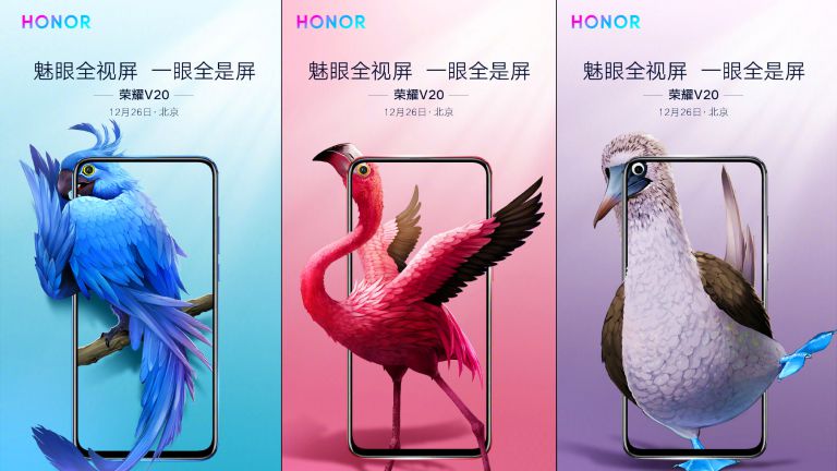 Honor V20 tung ảnh teaser mới với pin 4.000mAh và thiết kế màn hình 'nốt ruồi'