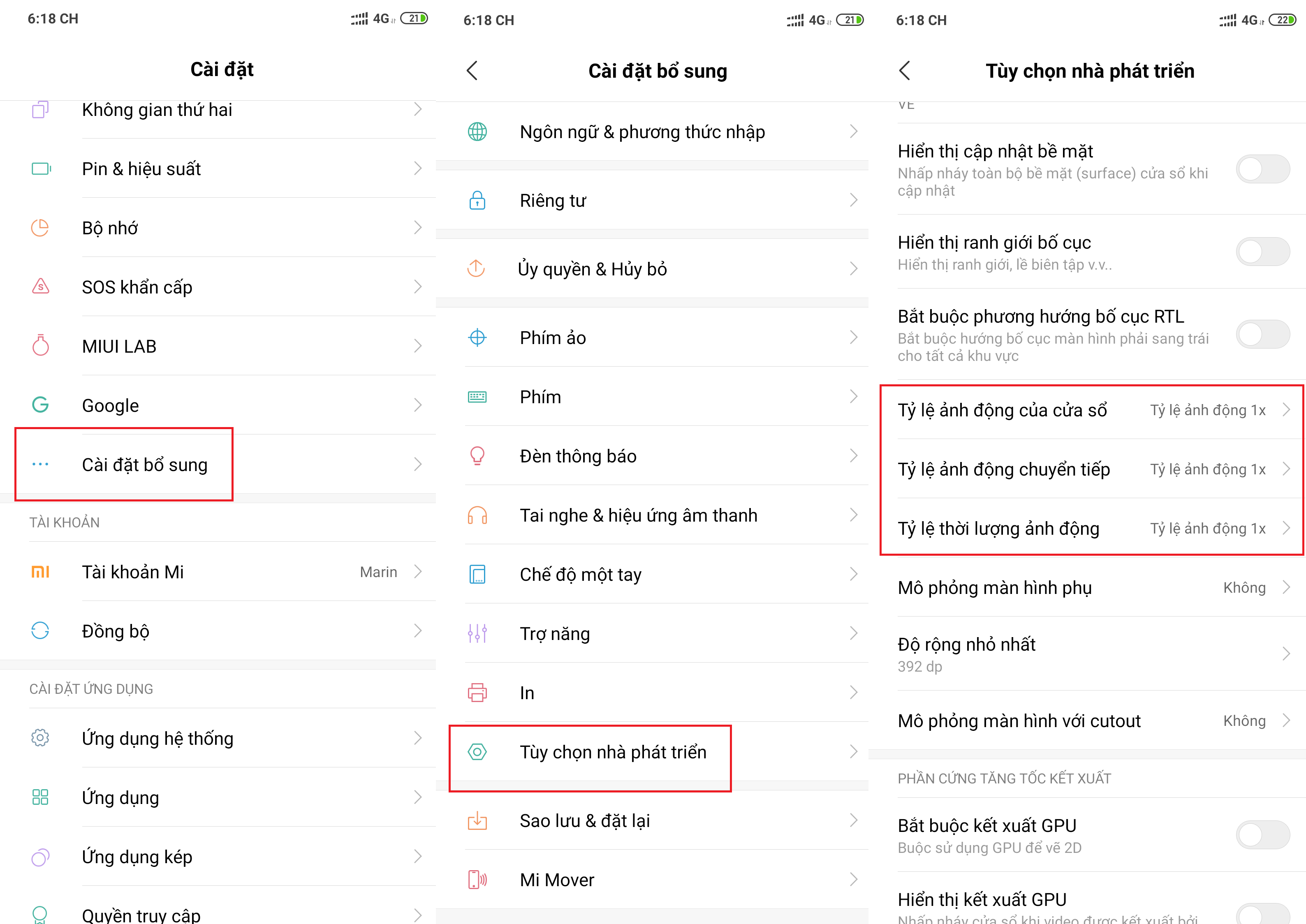 Giảm hoặc vô hiệu hóa hiệu ứng chuyển động để tăng tốc Smartphone Android.