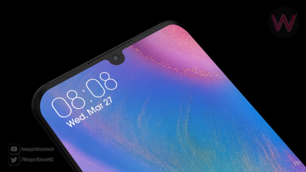 Cùng ngắm bộ ảnh render của Huawei P30 Pro với màn hình giọt nước và cụm 4 camera sau 