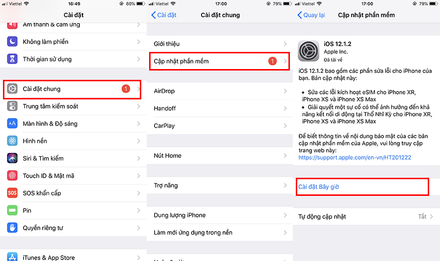 Cập nhật iOS để sửa lỗi giật, lag trên iPhone, iPad.