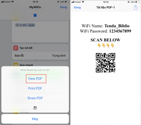 Chia sẻ WiFi bằng MyWiFi PDF.