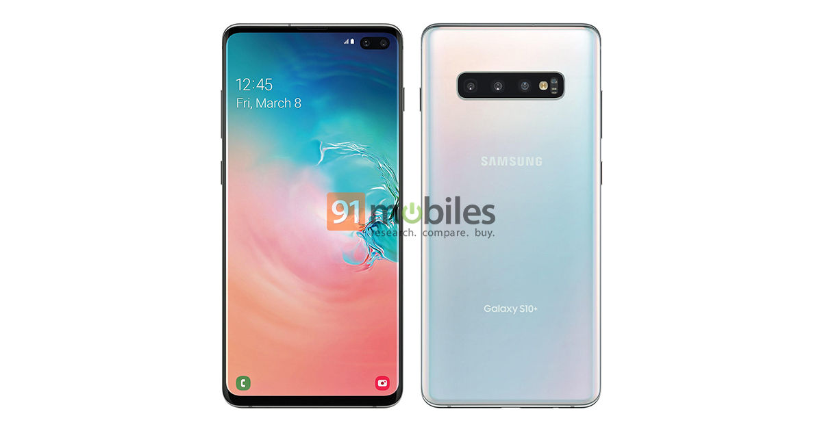 Lộ diện ảnh render chính thức của Galaxy S10 Plus