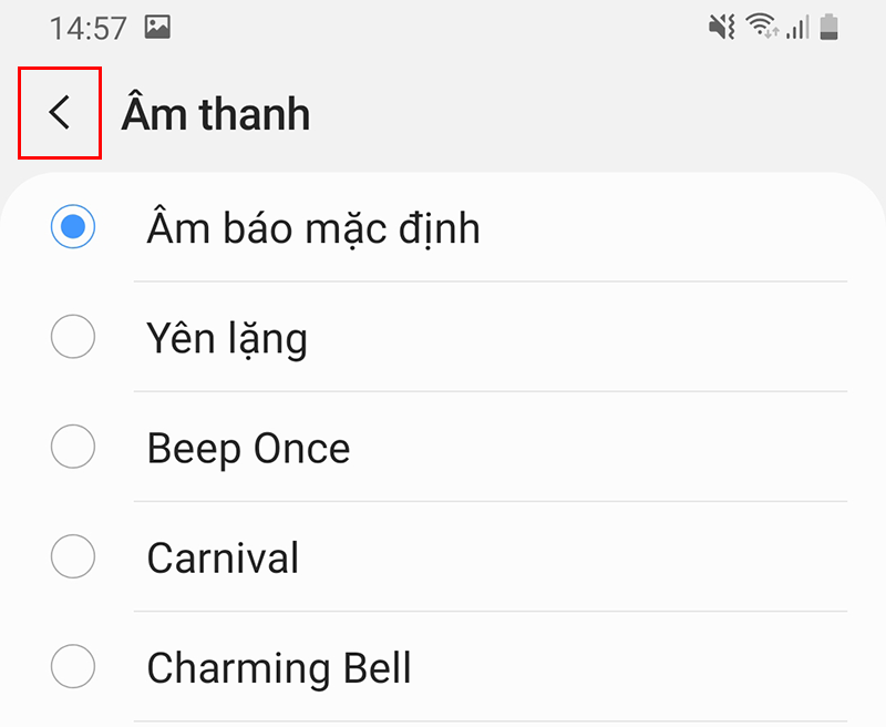 Để lưu lại bạn chỉ nhấn nhấn phím điều hướng back (hoặc nhấn mũi tên sang trái trên màn hình) > Sau đó chọn Lưu để hoàn tất quá trình thiết lập.