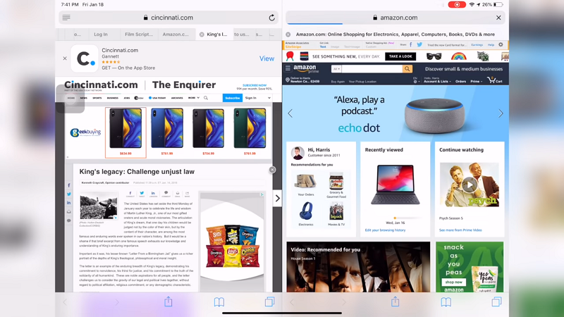 Mẹo cho iPad: Chia đôi màn hình.