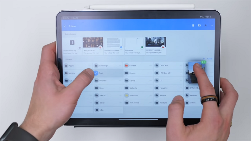 Mẹo cho iPad: Chọn nhiều mục cùng một lúc.
