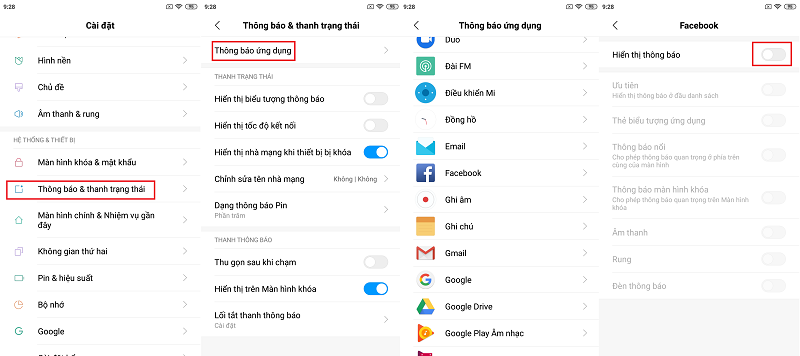 Chặn quảng cáo, thông báo cho các ứng dụng đã tải về trên MIUI 10.