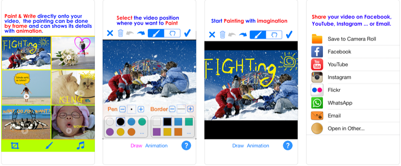 Ứng dụng iOS đang được miễn phí - PaintVideo - Animate Paint on Video.
