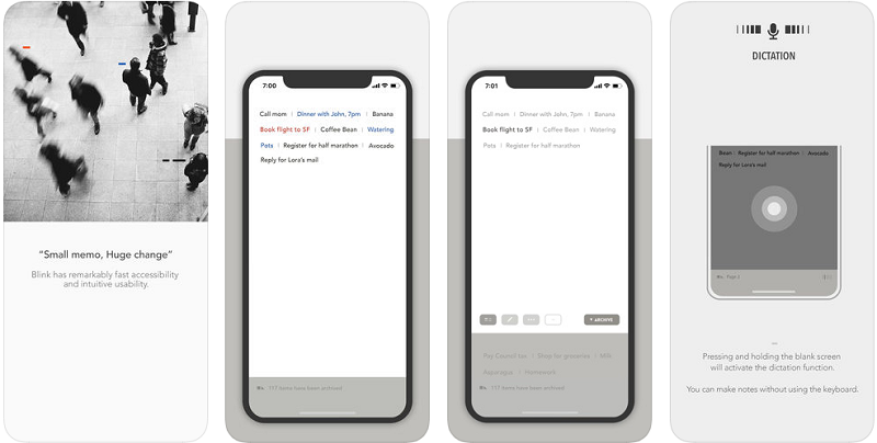 Ứng dụng iOS đang được miễn phí - Blink - Quick Memo.