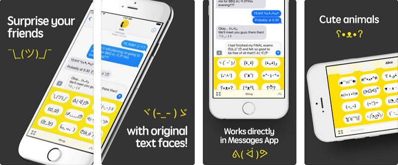 Ứng dụng iOS đang được miễn phí - iShrug: Text Faces for iMessage.