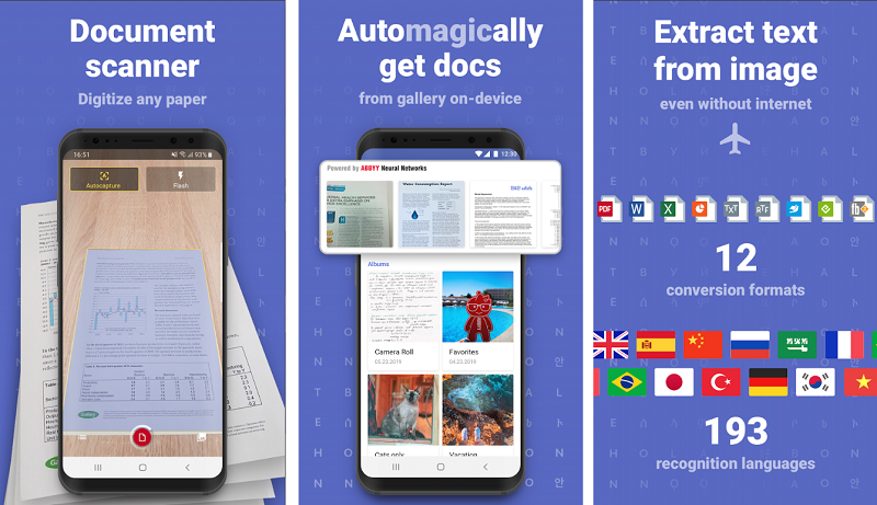 Ứng dụng scan tài liệu cho Android: FineScanner.